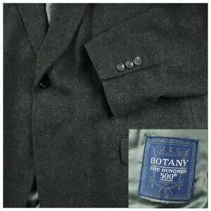 Botany 500 Blazer Sport Coat Mens 50R Vtg 90s Camel Hair Brushed Ivy League Gray